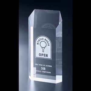 Corporate Series - 4 1/2" X 9" X 2" - Blank Goods. Clear Acrylic Corporate Award