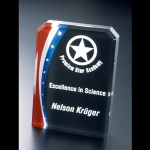 Patriotic Series - 5" X 7" X 1" - Blank Goods. Acrylic Award With Beveled Front