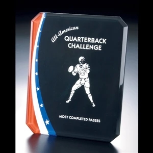 Patriotic Series - 8" X 10" X 1/2" - Blank Goods. Acrylic Award With Beveled Front