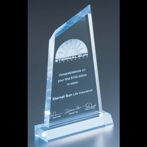 Executive Series - Blank Goods. Acrylic Executive Award, 4 1/4" X 8 1/4" X 3/4"