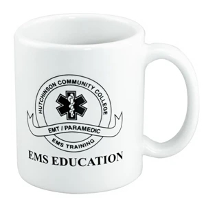 American Collection - American Made White Mug With C Shape Handle, 11 Oz., 5-day Quickship