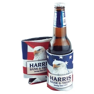 Custom Coolie (r) - Patented Scuba Insulator Beverage Holder, Sublimated. 5-day Quickship