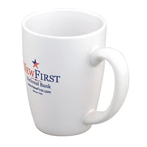 Challenger Grande - White Ironstone Unique Shape Mug, 14 Oz. 2-day Quickship