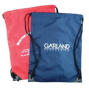 Sports Bag Backpack, 200 Denier Fabric With Drawstring, W 14" X 17 1/2". 5-day