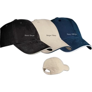 Port Authority (r) - Cotton/nylon Sandwich Bill Cap Unstructured, Low Profile