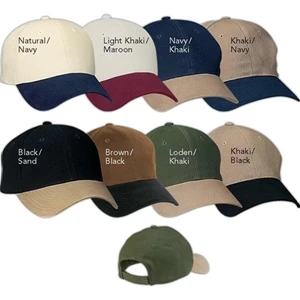 Port Authority (r) - Structured Two Tone Cotton Brushed Twill Cap With Low Profile