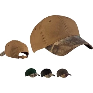 Port Authority (r) - Pro Camouflage Series Cotton Waxed Cap With Camouflage Brim