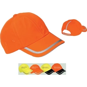 Port Authority (r) Coolmax (r) - Safety Cap With Reflective Taping And Fluorescent Colors