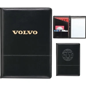 Script - Padfolio Made Of Vinyl And Sponge Pvc With Horizontal Stitched Design On Front