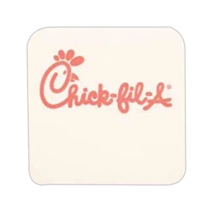 500 Line - 5 Working Days - Natural 3.5" Square 45 Point Pulp Board Coaster