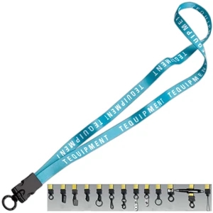 1/2" Polyester Dye-sublimated Lanyard With Snap Buckle Release And O-ring