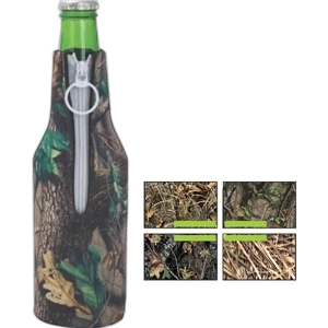 Trademark Camouflage Bottle Insulator, Neoprene (wetsuit), Glued In Bottom