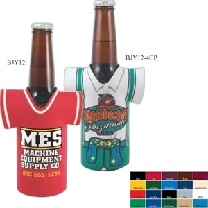 Longneck Bottle Jersey (tm) - Four Color Process, Long Neck Bottle Insulator Sleeve, High Quality Neoprene