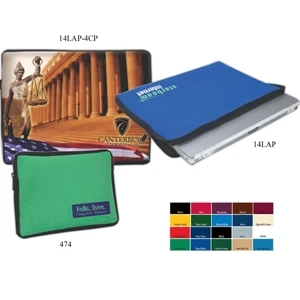 Solid-color Laptop Computer Sleeve With Zipper Closure, 10.25" X 7" X 1.1"