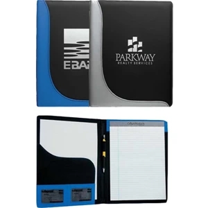 L-curve - Padfolio With Black Cover And Two Mesh Pockets For Business Cards