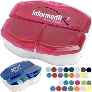 Tri-minder - Pill Box Featuring 1 Large Compartment And 2 Smaller Compartments