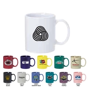 Anchor - Organic Four Color Process Eleven Ounce White Ceramic Anchor Mug