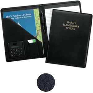 Milan Pad Holder With Calculator - Padfolio Features Stitched And Padded Covers And Soft Touch Calculator