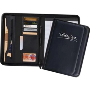 Tuscany - Premium Simulated Leather Padfolio, High Perceived Value And Loaded With Features!