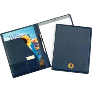 Monaco - Desk Folder Features Padded Covers, Cover Matching Liner, Pad And Pen Loop