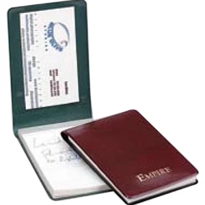 Prestige - Premium Simulated Leather Jotter With Heat Sealing. 2 7/8" X 4 1/4"