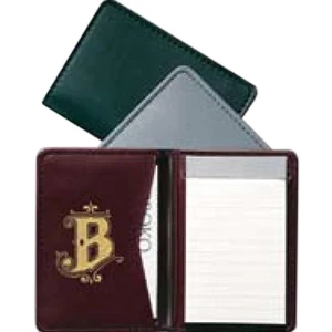 Newport - Pocket Sized Jotter Made From Simulated Leather With Card Pocket And Sheet Pad