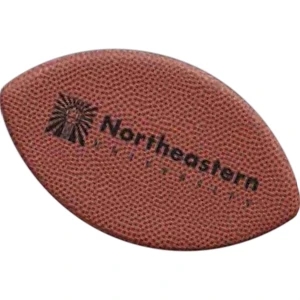 Football - Football Shaped Coaster Made From Simulated Leather. 3 1/2" X 6"