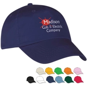 Embroidery - Medium Profile Cap With Five Panels, Unstructured Crown And Pre-curved Visor