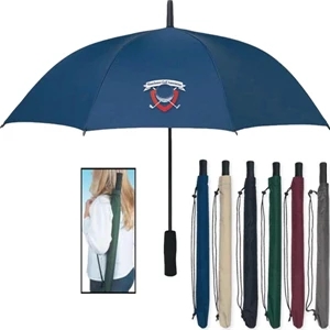 Pongee Material 43" Arc Umbrella With Matching Sleeve And Automatic Open