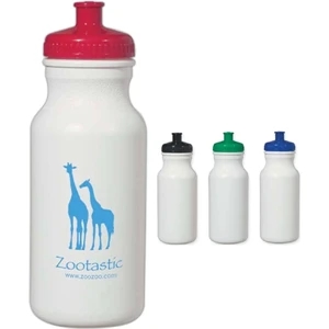 Evolve (tm) Hitgreen (tm) - Water Bottle With Leak Resistant Push And Pull Lid, 20 Oz