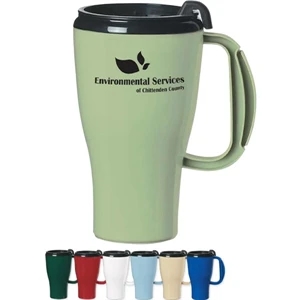 Evolve (tm) Omega Hitgreen (tm) - Double Wall Plastic Insulated Mug With High Gloss Finish, 16 Oz