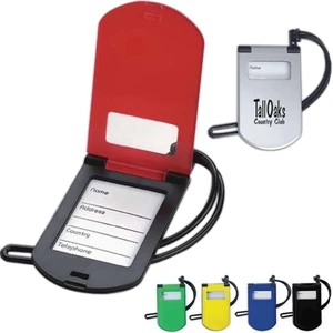 Flip Luggage Tag In Sturdy, Durable Plastic With Id Holder