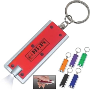 Rectangular Led Keychain, Batteries Included, High Power Light Beam