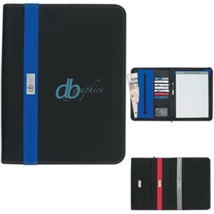 Contemporary - Zippered Portfolio With 30 Page Writing Pad