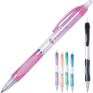 Easy Clicker - Clicker Pen With Milky Barrel And Rubber Grip
