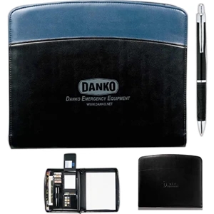 Windsor Reflections - Ultrabond Zippered Padfolio With 8.5" X 11" Writing Pad