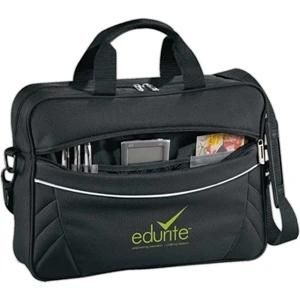 Precision (r) - 600 Denier Polycanvas, Deluxe Briefcase With Zippered Main Compartment
