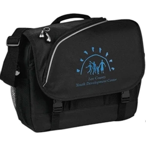Ying - Black 600d Polycanvas Messenger Bag. Has A Zippered Main Compartment