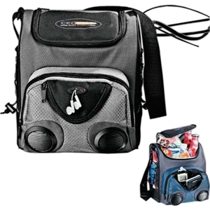 Encore - Speaker Cooler Holds Twenty 12 Oz. Cans, Constructed Of 210 Denier Ripstop Nylon