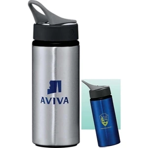 Laguna - Aluminum Bottle With Flip-top Lid Spout With Screw-on Lid