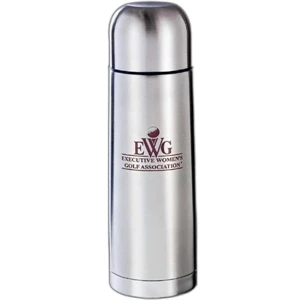 Java - Silver Stainless Steel Insulated Bottle With Stainless Steel Liner, 16 Oz