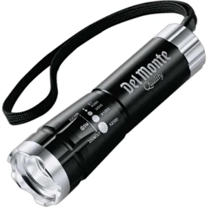 Garrity (r) Zoomin - Zoomed Led Flashlight With Push Button On/off And Wrist Strap