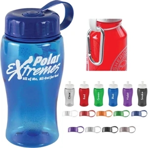 Poly-pure Personal Refillables (tm) - Reusable And Recyclable Pete 18 Oz. Bottle, With Tethered Lid