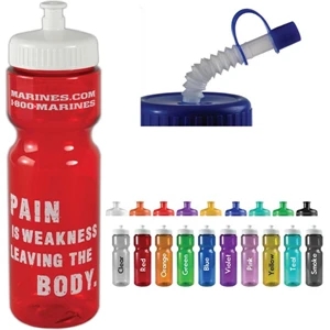 Personal Refillables (tm) - Transparent Sports Bottle, 28 Oz., Heavy Wall Design For Multiple Use