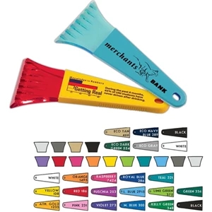 Polar - Heavy Duty 7" Polar Ice Scraper With Sleek, Reversible Ribbed Grip