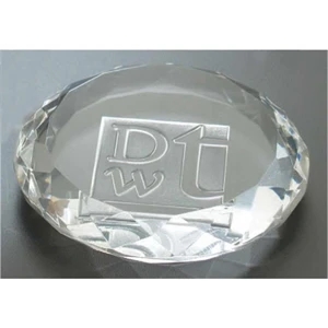 Windsor Collection - Paperweight Features A Unique Hand Polished Edge Design Which Adds To Its Elegance
