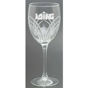 Arches Collection Windsor Collection - Wine Goblet With Cut Glass Arches Design, Set Of Four, 10.5 Oz