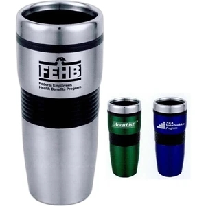 Cancun - Stainless Steel 16 Oz. Travel Tumbler With Plastic Liner