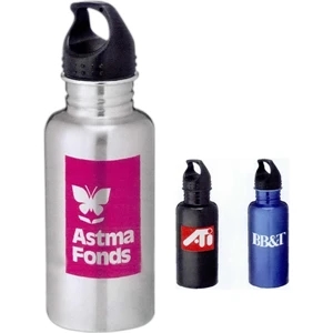 Venture (tm) - Stainless Steel Sports Bottle With Twist On Lid