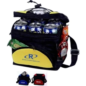 Polycanvas Waterproof Lunch Bag, Foam Insulated And Adjustable Top Lacing